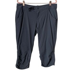 Prana Pants Womens Size 10 Gray Jasmine Knickers Capri Stretch Hiking Outdoors